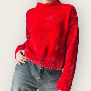 Sanctuary Pullover Sweater Red Size M super soft